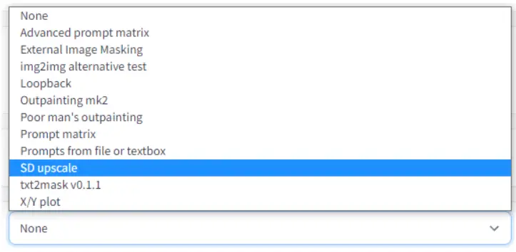 stable diffusion upscale feature