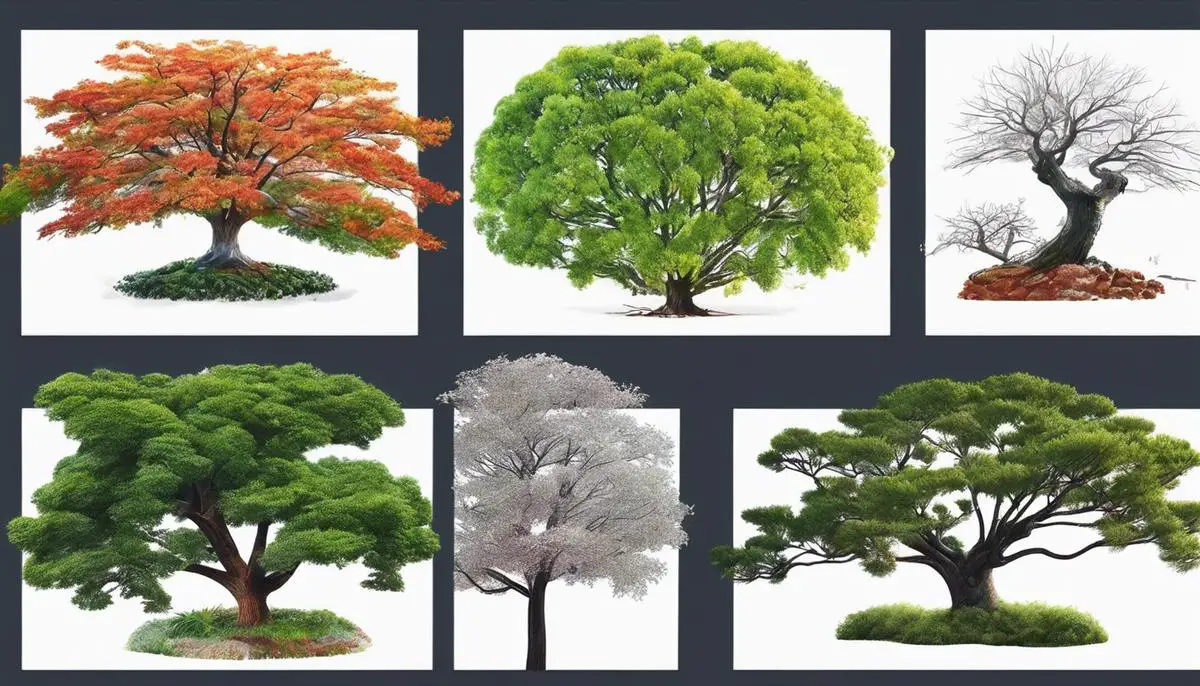 Illustration of different pruning techniques used in AI models